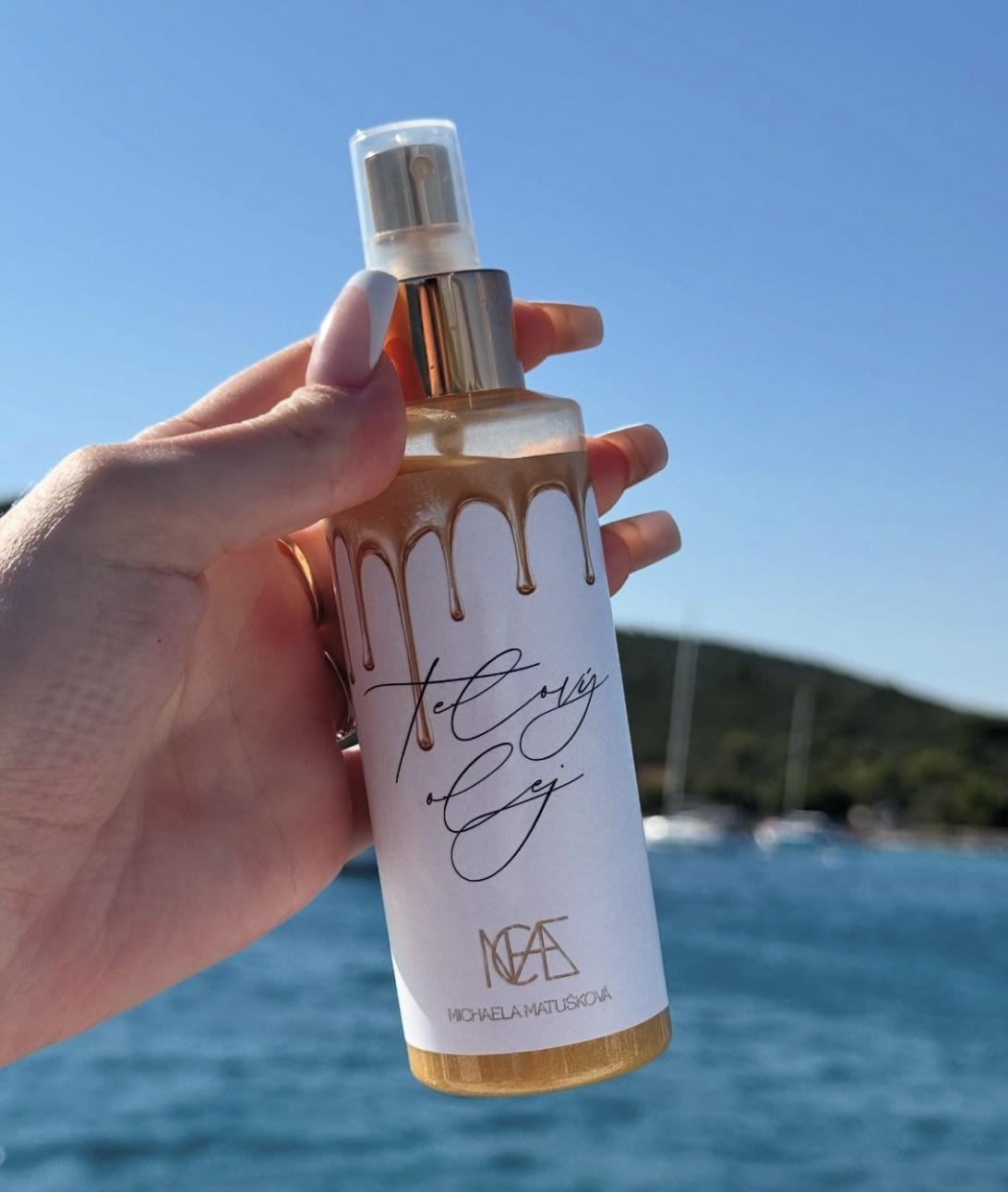 Luxusný telový olej s trblietkami By Michaella Matúšková 150ml